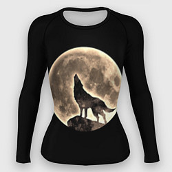 Женский рашгард Волк и Полнолуние
