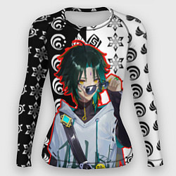 Рашгард женский Сяо модный парень Геншин импкт, цвет: 3D-принт