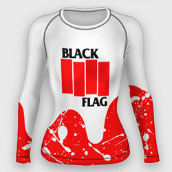 Рашгард женский Black flag, цвет: 3D-принт