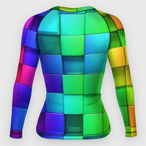Женский рашгард Color geometrics pattern Vanguard / 3D-принт – фото 2