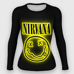 Рашгард женский NIRVANA неон, цвет: 3D-принт