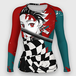 Женский рашгард Клинок, рассекающий демонов Танджиро