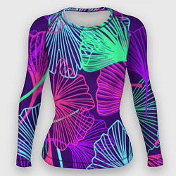 Рашгард женский Neon color pattern Fashion 2023, цвет: 3D-принт