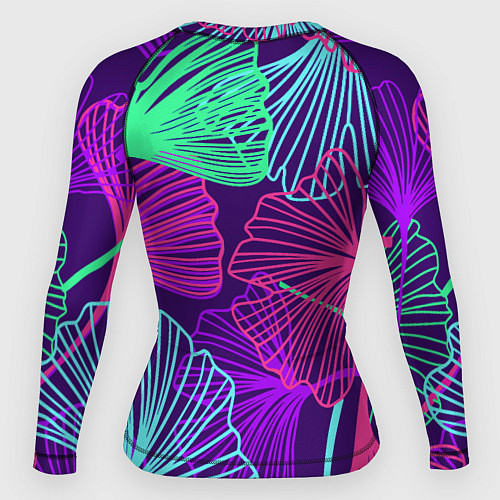 Женский рашгард Neon color pattern Fashion 2023 / 3D-принт – фото 2