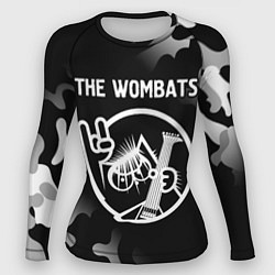 Рашгард женский The Wombats КОТ Камуфляж, цвет: 3D-принт