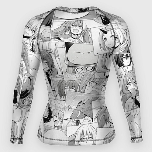 Женский рашгард О моём происхождении в слизь pattern / 3D-принт – фото 2