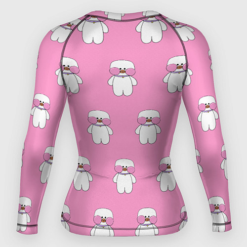 Женский рашгард ЛАЛАФАНФАН на розовом фоне / 3D-принт – фото 2