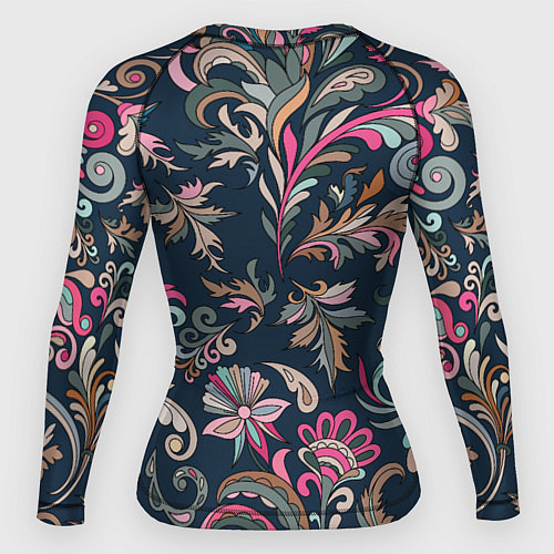 Женский рашгард Холодная хохлома / 3D-принт – фото 2