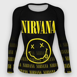 Рашгард женский Smile Nirvana, цвет: 3D-принт
