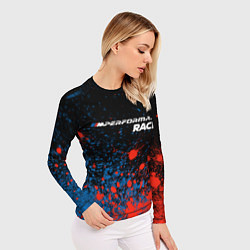 Рашгард женский БМВ Racing - Краска, цвет: 3D-принт — фото 2