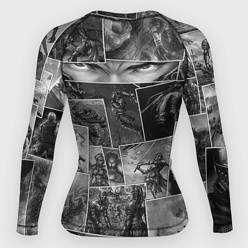 Женский рашгард Тёмные души комикс / 3D-принт – фото 2