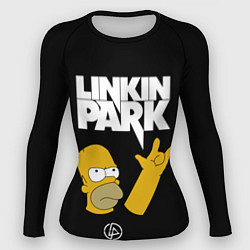 Женский рашгард LINKIN PARK ГОМЕР СИМПСОН, SIMPSONS