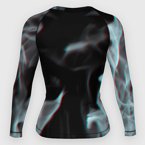 Женский рашгард Marshmello пламя с оттенком неона / 3D-принт – фото 2