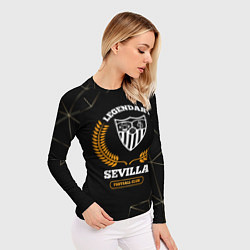 Рашгард женский Лого Sevilla и надпись Legendary Football Club на, цвет: 3D-принт — фото 2