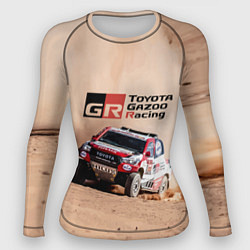 Рашгард женский Toyota Gazoo Racing Desert Rally, цвет: 3D-принт