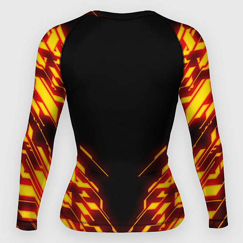 Женский рашгард FAIRY TAIL FLAMING GEOMETRY / 3D-принт – фото 2