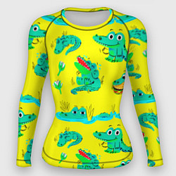 Женский рашгард GREEN CROCODILES