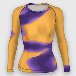 Рашгард женский Фиолетовая река, цвет: 3D-принт