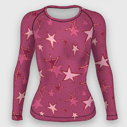 Рашгард женский Terracotta Star Pattern, цвет: 3D-принт