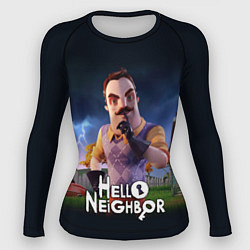 Рашгард женский Hello Neighbor игра Привет сосед, цвет: 3D-принт