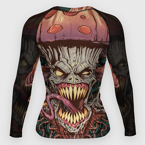 Женский рашгард Злые грибы монстры / 3D-принт – фото 2