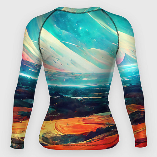 Женский рашгард Космический ландшафт / 3D-принт – фото 2