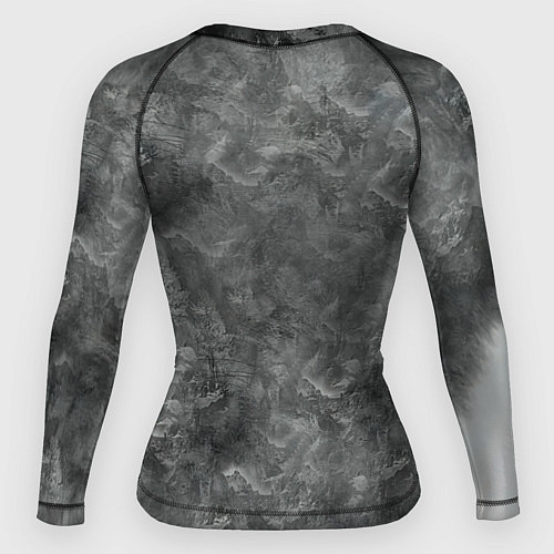 Женский рашгард Агрессивный волк с синими глазами / 3D-принт – фото 2