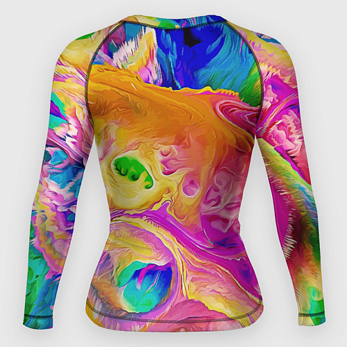 Женский рашгард Гомер Симпсон и клоун Красти едут на детском велос / 3D-принт – фото 2