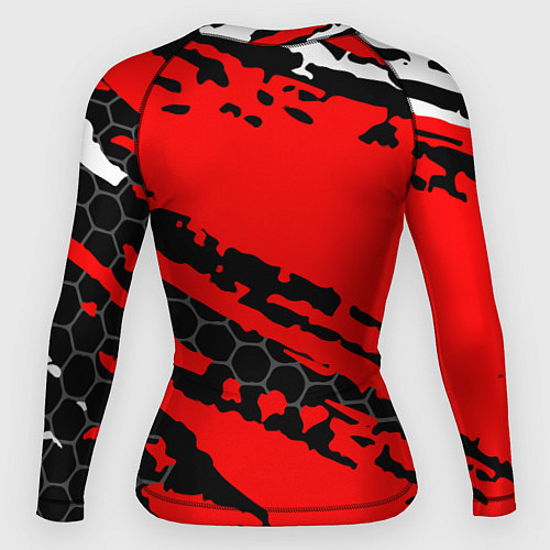 Женский рашгард Horizon forbidden west - Соты Краска / 3D-принт – фото 2