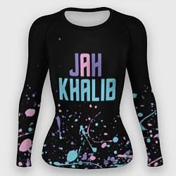 Рашгард женский Jah Khalib - краска, цвет: 3D-принт