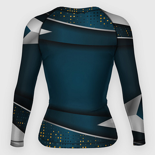 Женский рашгард Russia - dark abstract / 3D-принт – фото 2