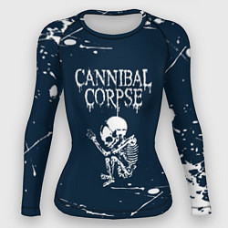 Рашгард женский Cannibal Corpse - брызги, цвет: 3D-принт