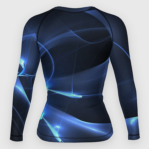 Женский рашгард Свечение - абстракция / 3D-принт – фото 2