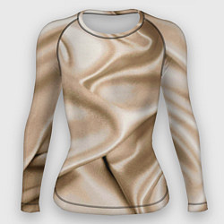 Женский рашгард Струящаяся золотистая ткань
