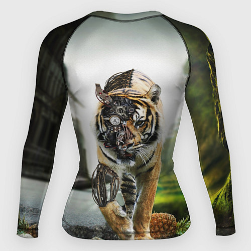 Женский рашгард Кибернетический тигр / 3D-принт – фото 2