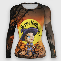 Рашгард женский Happy Halloween - Witch, цвет: 3D-принт