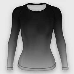 Рашгард женский Серый градиент, цвет: 3D-принт