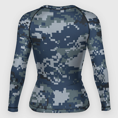 Женский рашгард Камуфляж Росгвардия цифра / 3D-принт – фото 2