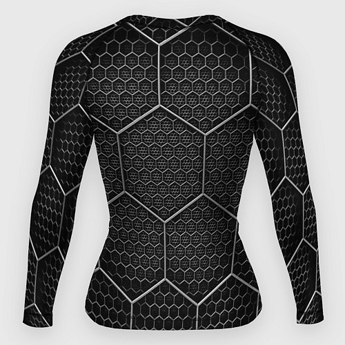 Женский рашгард Стальные соты / 3D-принт – фото 2