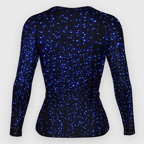 Женский рашгард Праздничные неоновые огоньки / 3D-принт – фото 2