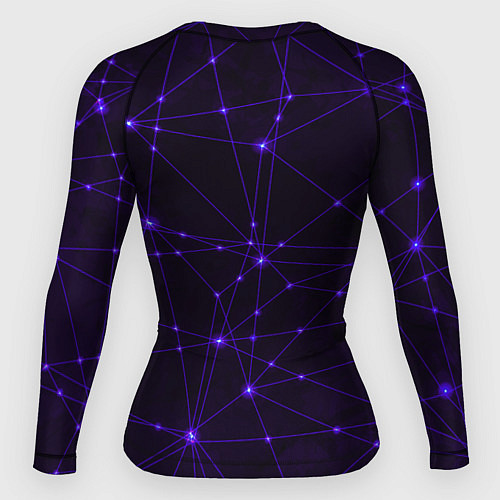 Женский рашгард Неоновый человек в нейросети / 3D-принт – фото 2