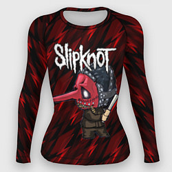 Рашгард женский Slipknot красные молнии, цвет: 3D-принт