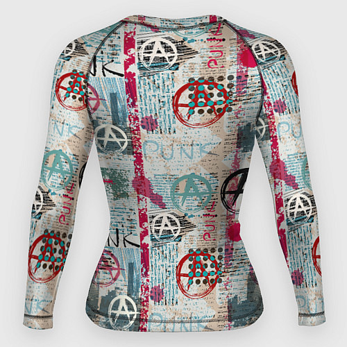 Женский рашгард Анархия и панки / 3D-принт – фото 2
