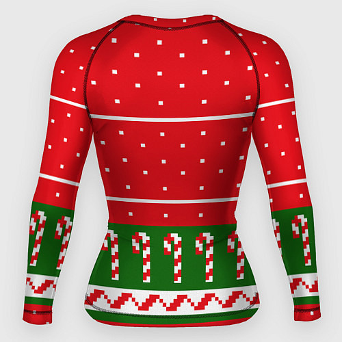 Женский рашгард Серый котик - игра в снежки / 3D-принт – фото 2