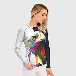 Рашгард женский Орел-птица гордая, цвет: 3D-принт — фото 2