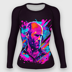 Рашгард женский Jason Statham - pop art, цвет: 3D-принт