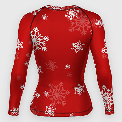 Женский рашгард Котик в свитере с ёлочкой / 3D-принт – фото 2