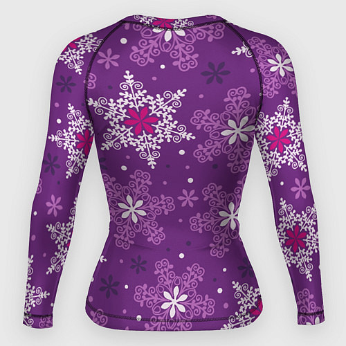 Женский рашгард Violet snow / 3D-принт – фото 2