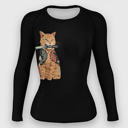 Рашгард женский Yakuza cat, цвет: 3D-принт