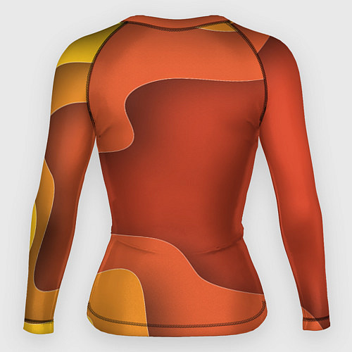 Женский рашгард Оранжево-жёлтый разлом / 3D-принт – фото 2